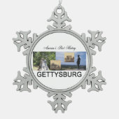 ABH Gettysburg Tin Sneeuwvlok Ornament (Voorkant)