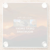 ABH Great Smoky Mountains Glazen Onderzetter (Achterkant)