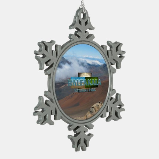ABH Haleakala Tin Sneeuwvlok Ornament (Links)