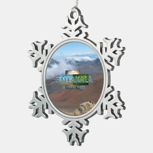 ABH Haleakala Tin Sneeuwvlok Ornament (Rechts)