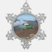 ABH Haleakala Tin Sneeuwvlok Ornament (Voorkant)