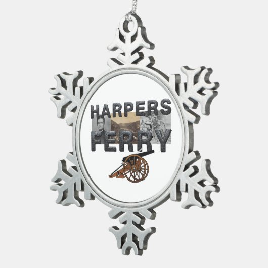 ABH Harper's Ferry Tin Sneeuwvlok Ornament (Rechts)