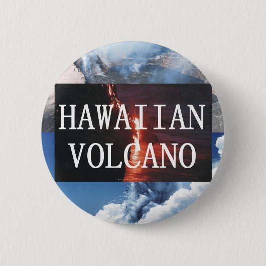 ABH Hawaii Volcano Ronde Button 5,7 Cm (Voorkant)