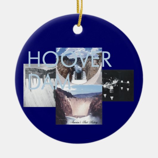 ABH Hoover Dam Keramisch Ornament (Voorkant)