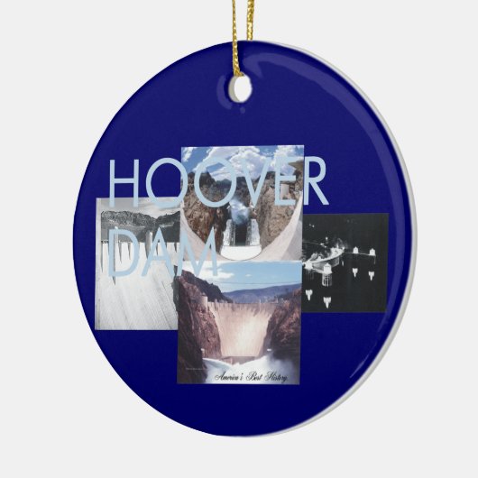 ABH Hoover Dam Keramisch Ornament (Links)