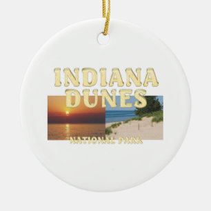 ABH Indiana Dunes Keramisch Ornament