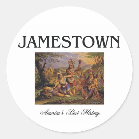 ABH Jamestown Ronde Sticker (Voorkant)