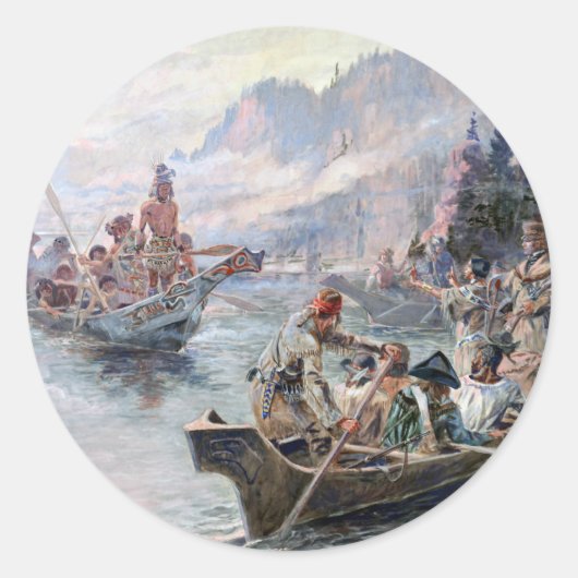 ABH Lewis en Clark NHS Ronde Sticker (Voorkant)