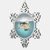 ABH Mackinac Island Tin Sneeuwvlok Ornament (Rechts)