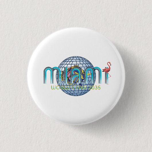 ABH Miami World's Fair 2035 Ronde Button 3,2 Cm (Voorkant)