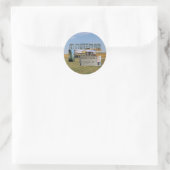 ABH Minuteman-raket Ronde Sticker (Tas)