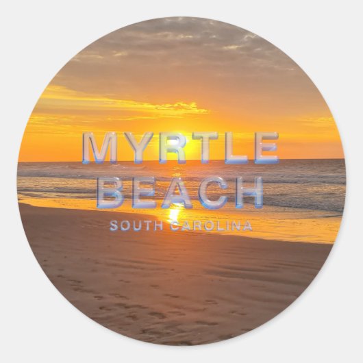 ABH Myrtle Beach Ronde Sticker (Voorkant)