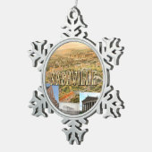 ABH Nashville Tin Sneeuwvlok Ornament (Rechts)