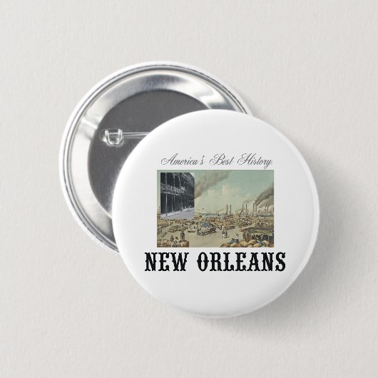 ABH New Orleans Ronde Button 5,7 Cm (Voorkant /achterkant)