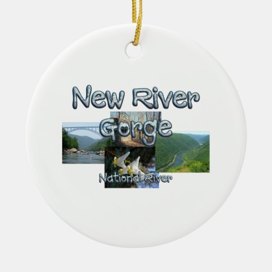 ABH New River Gorge Keramisch Ornament (Voorkant)