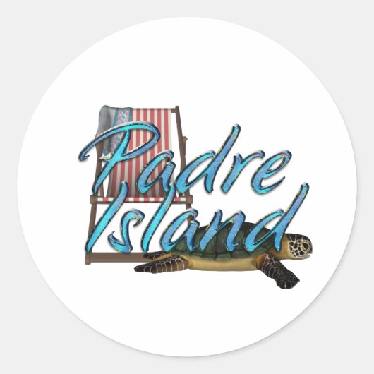 ABH Padre-eiland Ronde Sticker (Voorkant)
