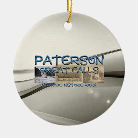 ABH Paterson Great Falls Keramisch Ornament (Voorkant)