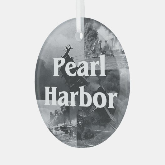ABH Pearl Harbour Glass Ornament (Voorkant links)