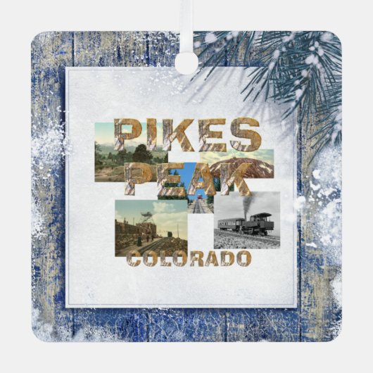 ABH Pikes Peak Metalen Ornament (Voorkant)