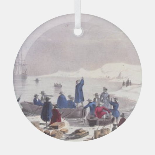 ABH Plymouth Rock Glass Ornament (Voorkant)