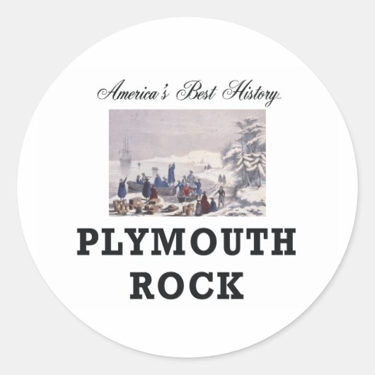 ABH Plymouth Rock Ronde Sticker (Voorkant)