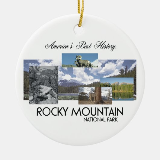 ABH Rocky Mountain NP Keramisch Ornament (Voorkant)