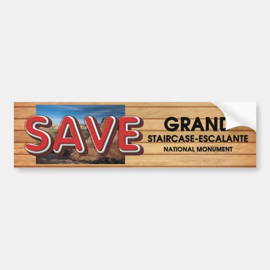 ABH Save Grand Staircase-Escalante Bumpersticker (Voorkant)