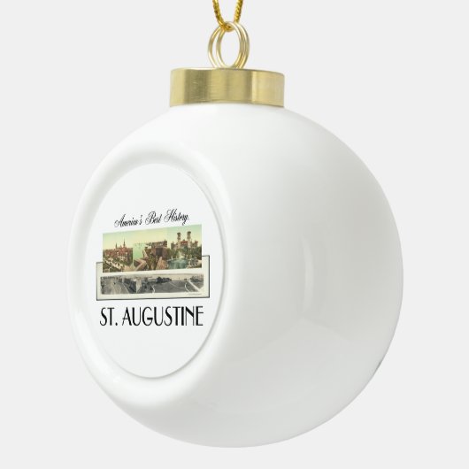 ABH St. Augustine Keramische Bal Ornament (Rechts)