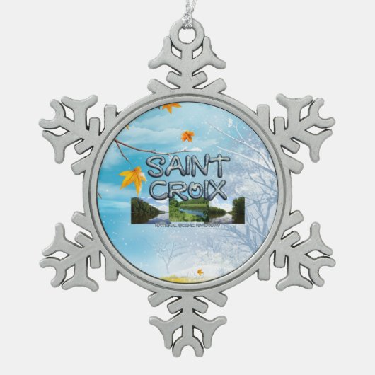 ABH St. Croix NR Tin Sneeuwvlok Ornament (Voorkant)
