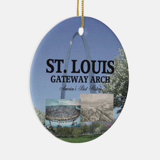 ABH St. Louis Gateway Arch Keramisch Ornament (Rechts)