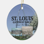 ABH St. Louis Gateway Arch Keramisch Ornament (Links)