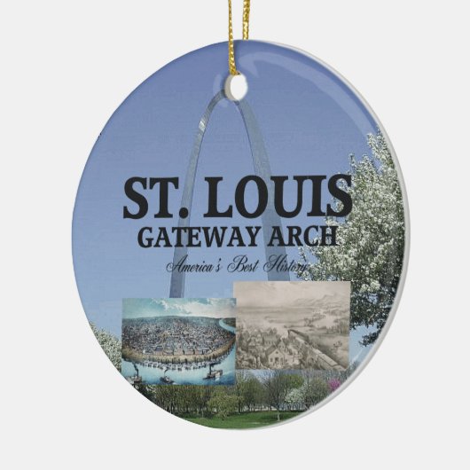 ABH St. Louis Gateway Arch Keramisch Ornament (Links)