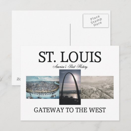 ABH St. Louis Gateway Briefkaart (Voorkant / Achterkant)