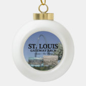 ABH St. Louis Gateway Keramische Bal Ornament (Voorkant)
