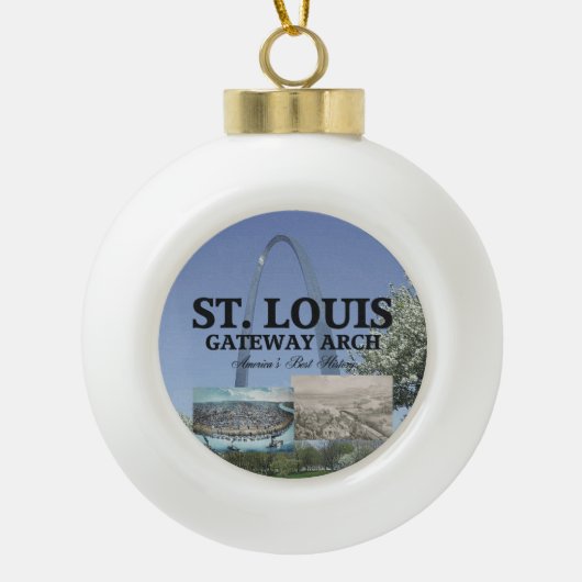 ABH St. Louis Gateway Keramische Bal Ornament (Voorkant)