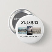 ABH St. Louis Gateway Ronde Button 5,7 Cm (Voorkant /achterkant)