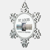 ABH St. Louis Gateway Tin Sneeuwvlok Ornament (Rechts)