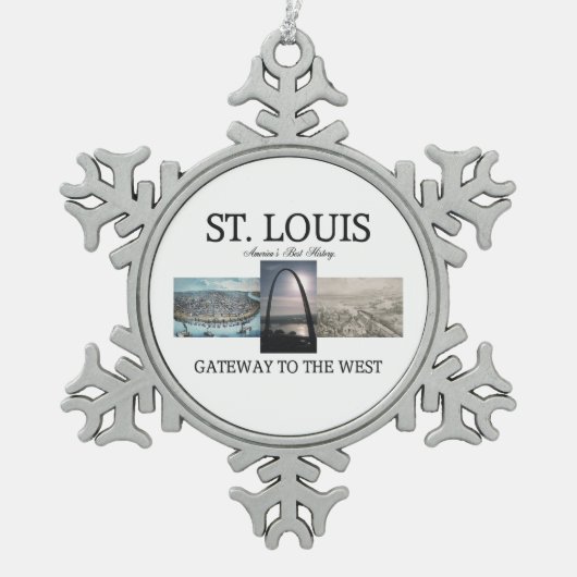 ABH St. Louis Gateway Tin Sneeuwvlok Ornament (Voorkant)