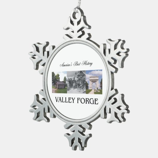 ABH Valley Forge Tin Sneeuwvlok Ornament (Rechts)