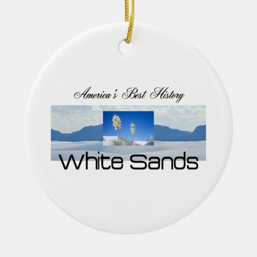 ABH White Sands Keramisch Ornament (Voorkant)