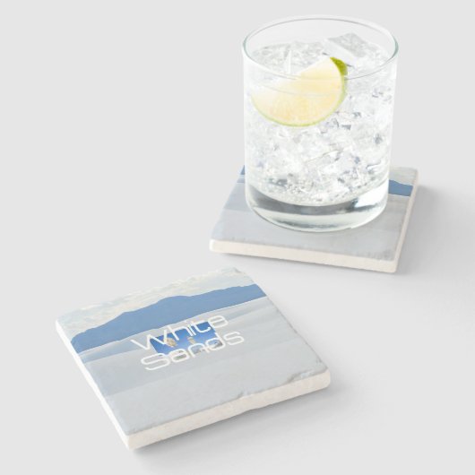 ABH White Sands Stenen Onderzetter (Zijkant)