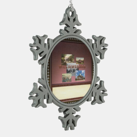 ABH Williamsburg Tin Sneeuwvlok Ornament (Links)