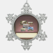 ABH Williamsburg Tin Sneeuwvlok Ornament (Voorkant)