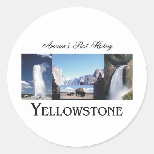 ABH Yellowstone Ronde Sticker (Voorkant)