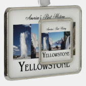 ABH Yellowstone Verzilverd Omlijst Ornament (Rechts)