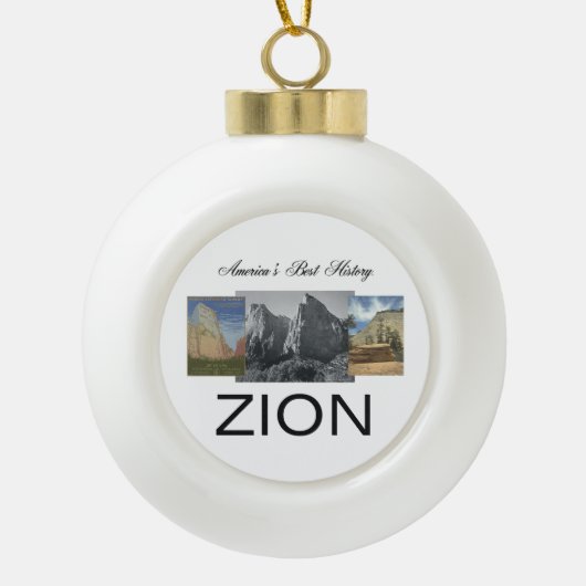 ABH Zion Keramische Bal Ornament (Voorkant)