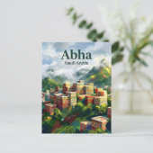 Abha Saoedi-Arabië Briefkaart (Staand voorkant)
