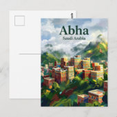 Abha Saoedi-Arabië Briefkaart (Voorkant / Achterkant)