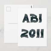 ABI 2011 BRIEFKAART (Voorkant / Achterkant)