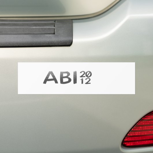 ABI 2012 BUMPERSTICKER (Op auto)